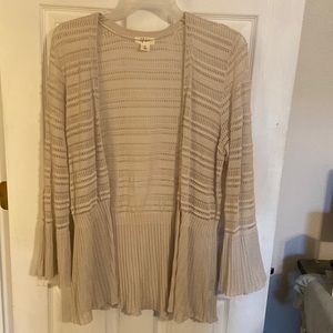 Super pretty cream, colored cardigan lots of detail